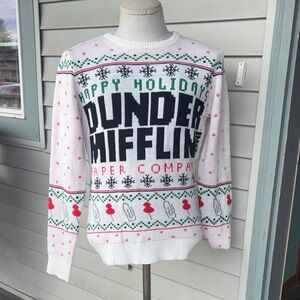 Dunder Mifflin Holiday Sweater.  Official the office merchandise. Small.